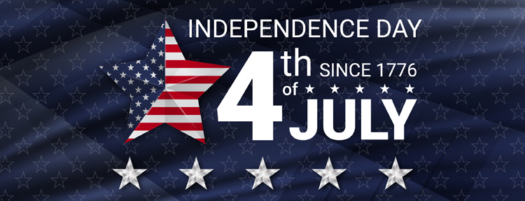 4th of July Independence Day graphic.